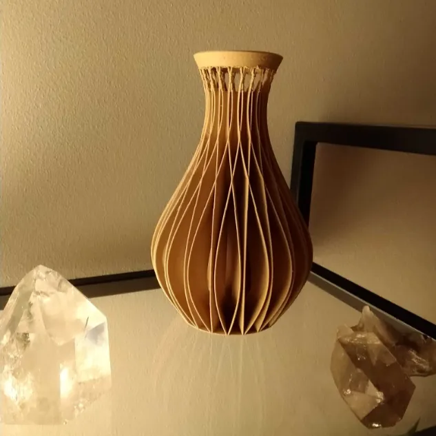 Detalj av 3D-utskrivet objekt