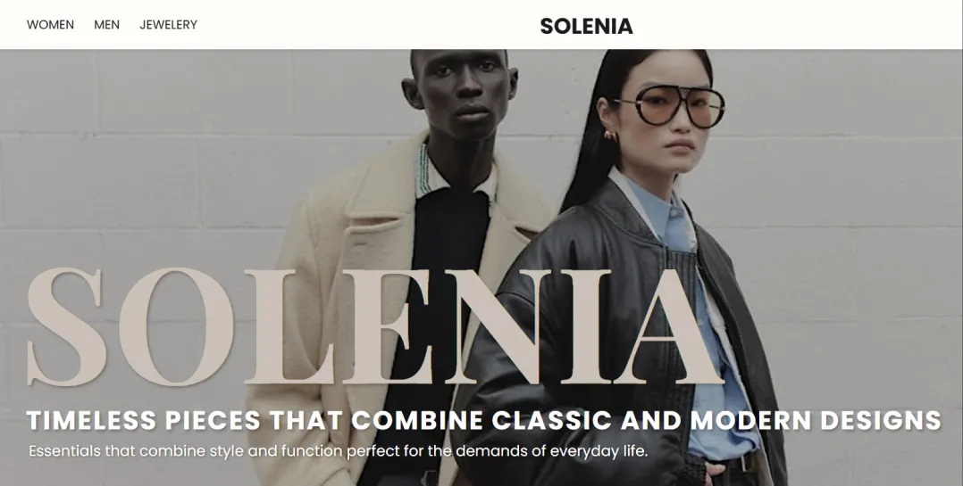 E-handelsprojekt · Solenia
